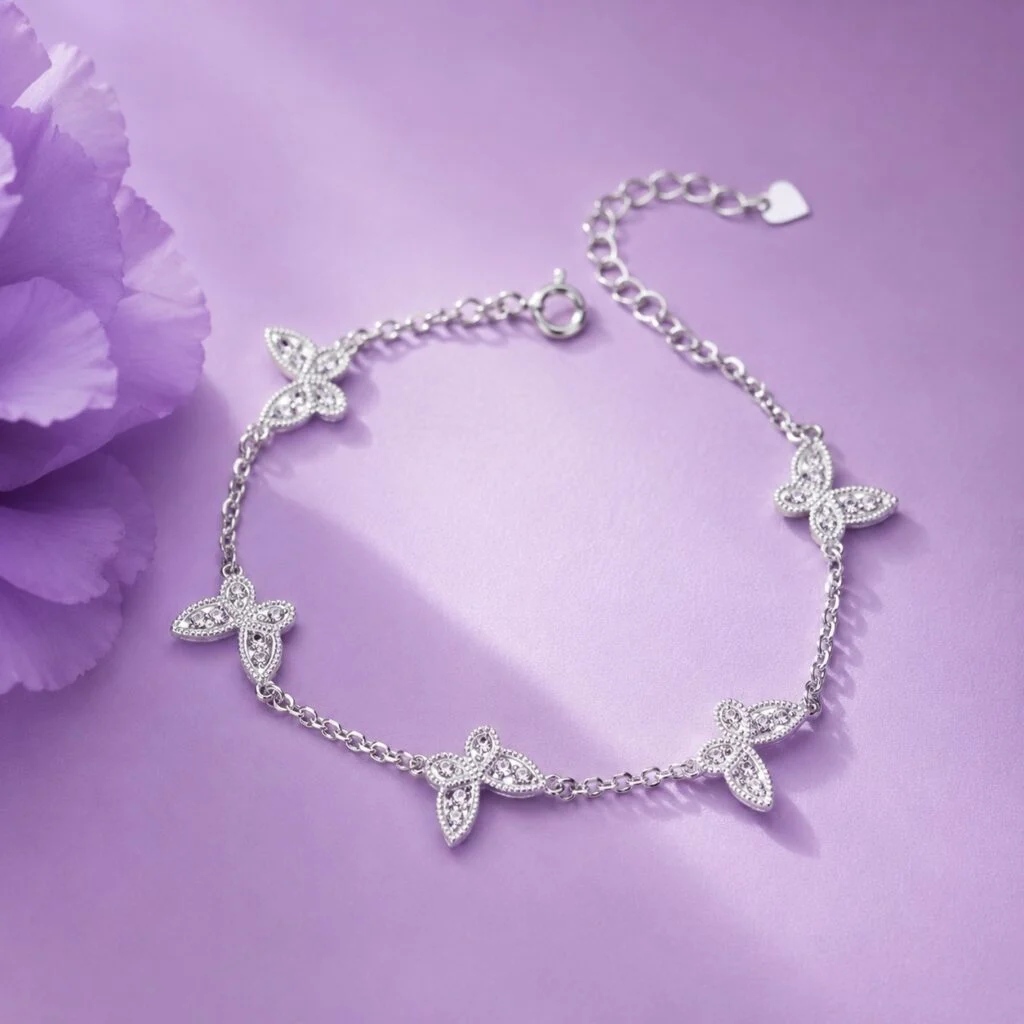 Lắc tay Tinh Nguyệt Hoa Ấn bạc S925 PIKI Jewelry