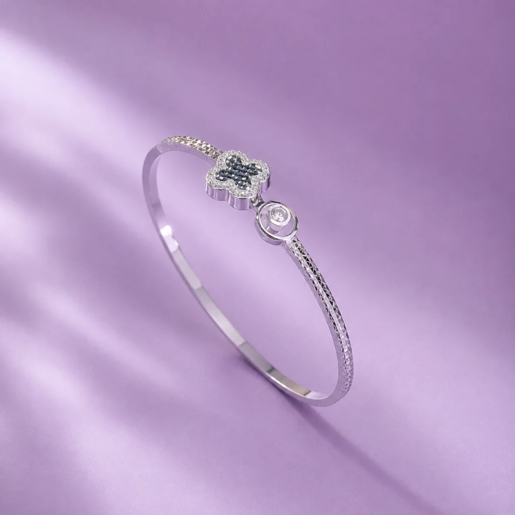 Lắc tay Tứ Hoa Phúc Lộc bạc S925  PIKI Jewelry